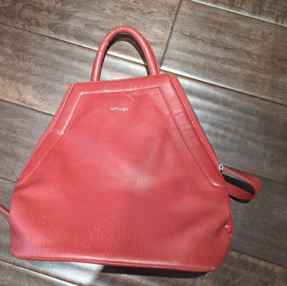 Red Matt and Nat Backpack - Picture 2 of 6